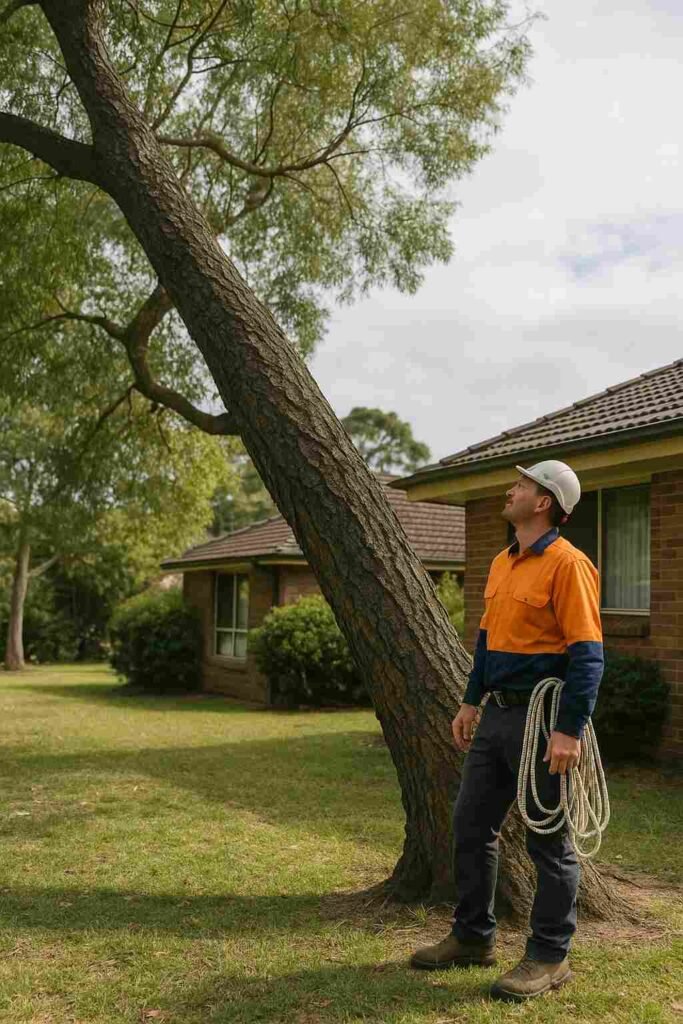 Can a leaning tree be saved