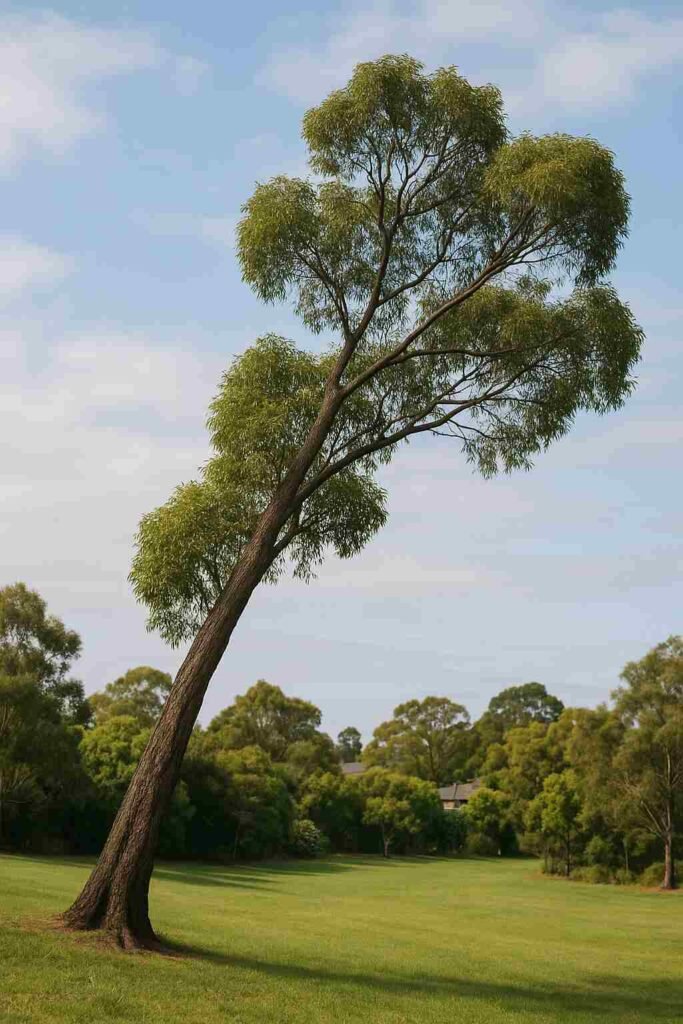 leaning trees Ipswich